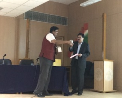 Felicitation at Central Univ. India